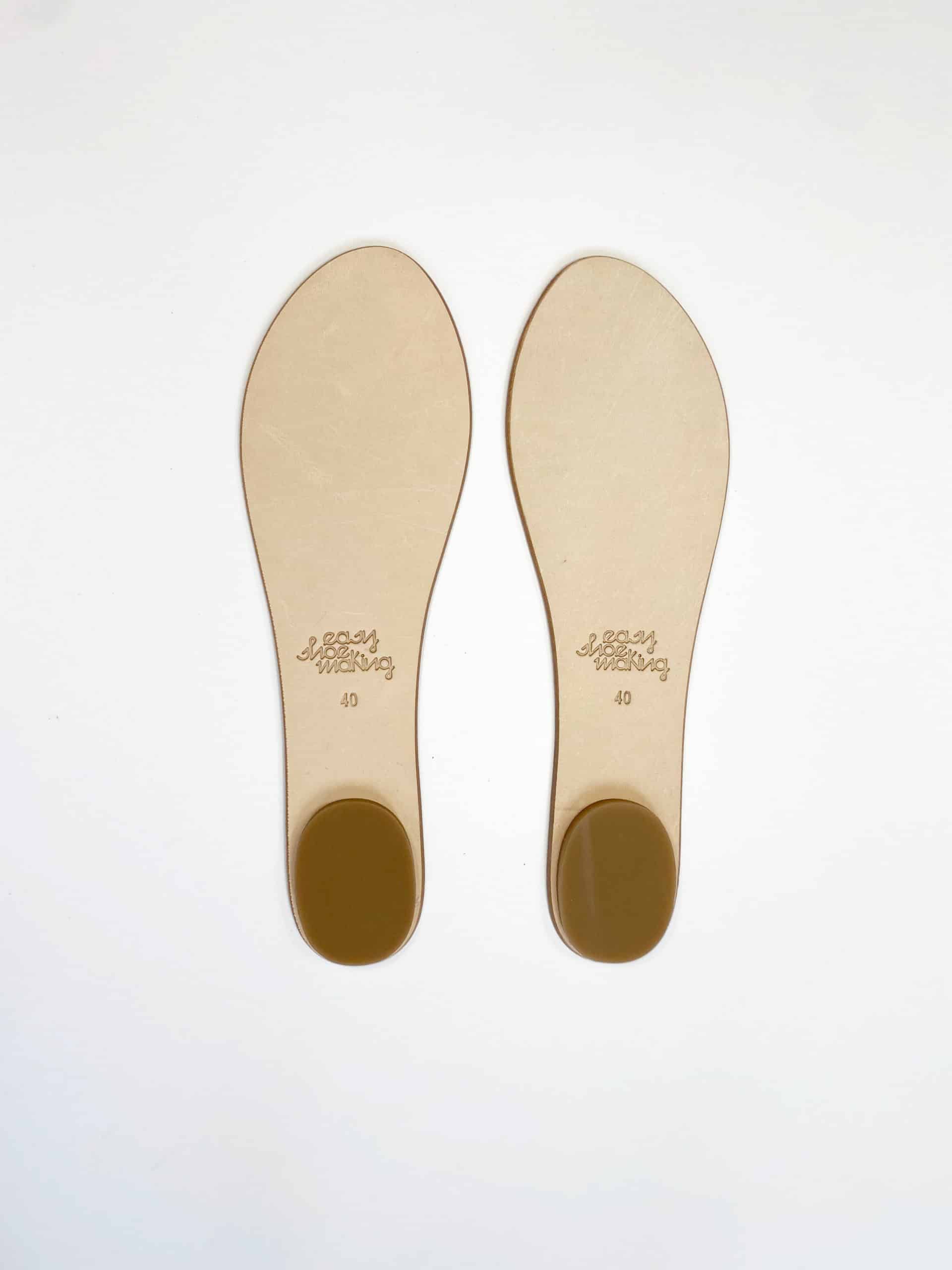 Shoes outsoles in geniune italian leather for DIY shoemaking projects